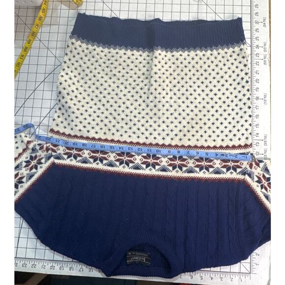 Jantzen Vintage Pull Over Fair Isle Nordic Ski Blue Red White Sweater  Men XL - Picture 5 of 6